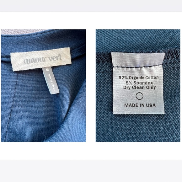 Sustainable Amour Vert Poppy Dress - Navy blue - Picture 6 of 8